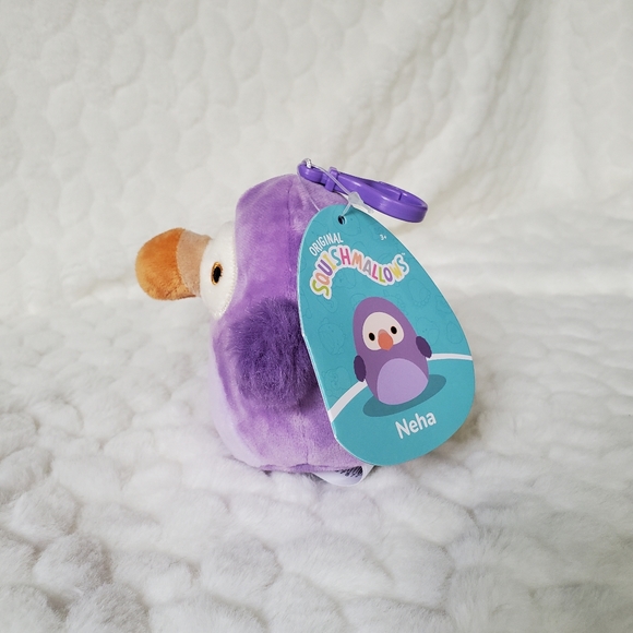 Neha the Purple Dodo Bird Squishmallows Clip BNWT - Picture 2 of 7